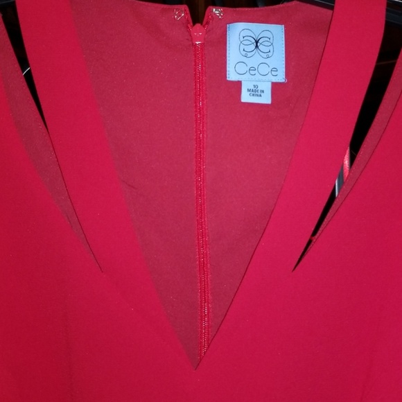 🆕 CeCe Sleeveless Invert Pleat Shoulder Cutout ❤️ - Picture 4 of 8